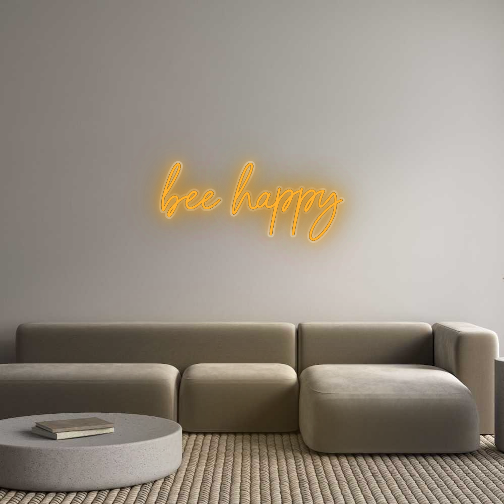 Your Bespoke Nuwave Neon: bee happy