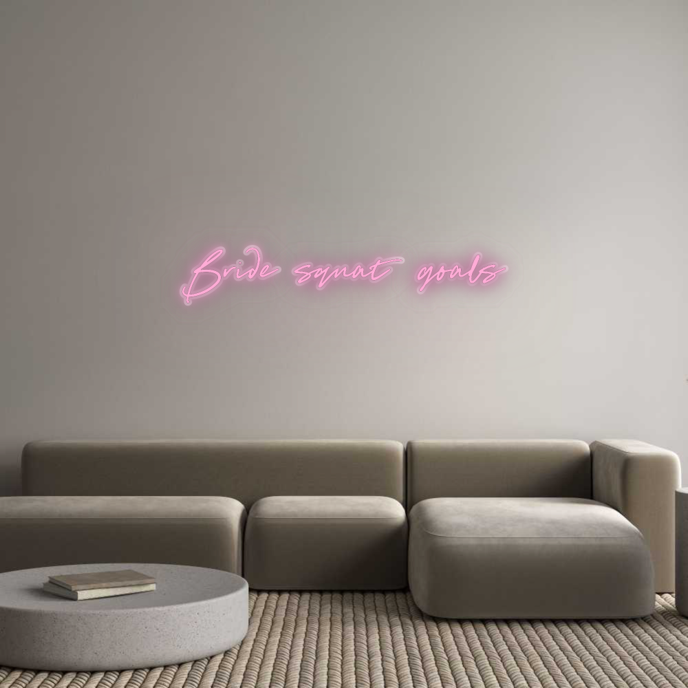 Your Bespoke Nuwave Neon: Bride squat g...