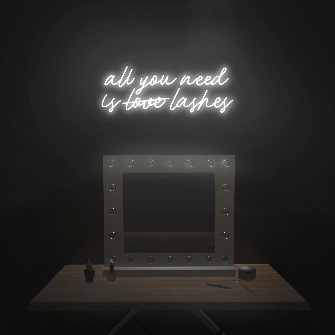 'All You Need Is Lashes' Neon Sign - Nuwave Neon