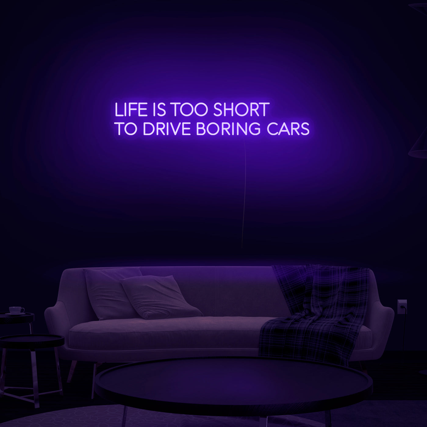 'Life Is Too Short To Drive Boring Cars' Neon Sign - Nuwave Neon