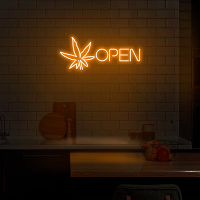 'Open Leaf' Neon Sign