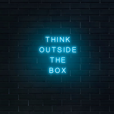 'Think Outside The Box' Neon Sign - Nuwave Neon