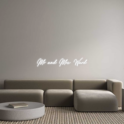 Your Custom Nuwave Neon: Mr and Mrs Ward - Nuwave Neon