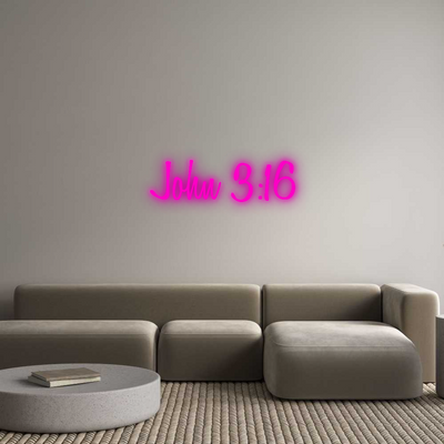 Your Custom AEG Nuwave Neon: John 3:16 - Nuwave Neon
