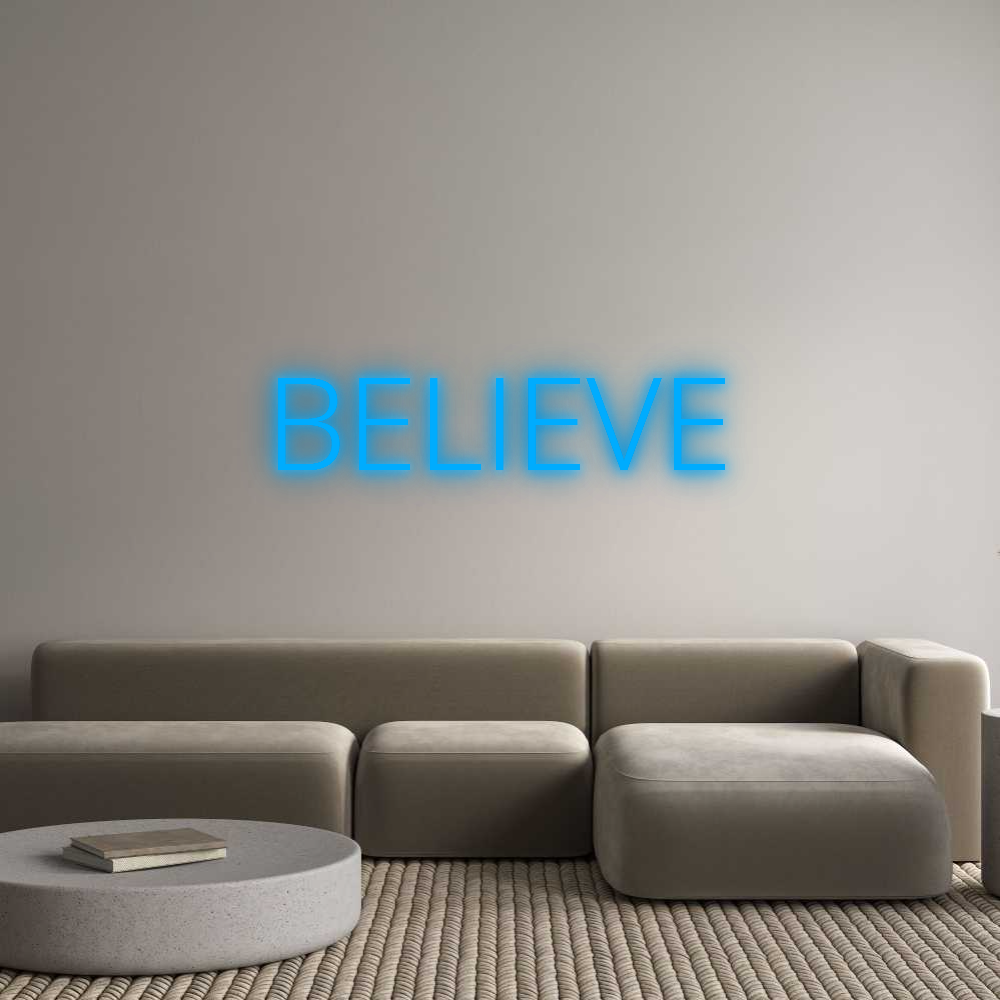 Your Custom AEG Nuwave Neon: BELIEVE - Nuwave Neon