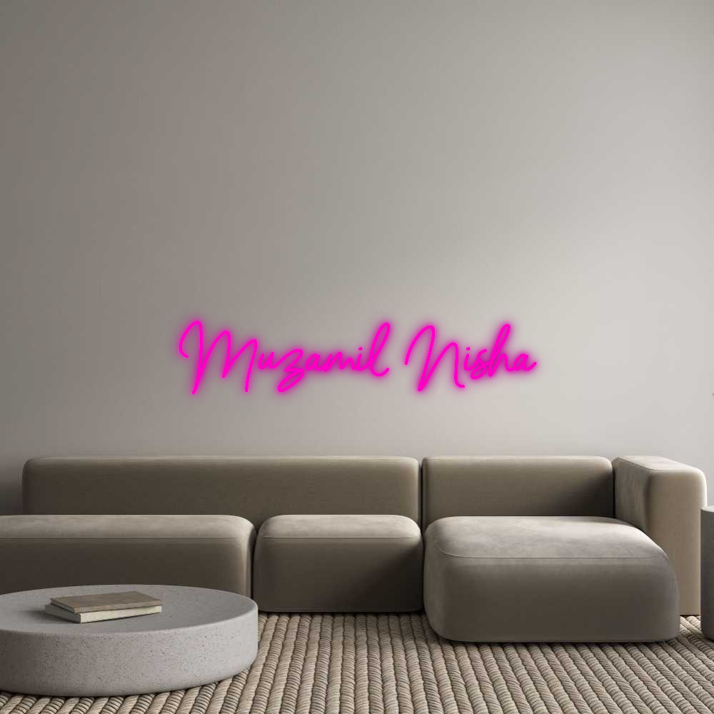 Your Custom Nuwave Neon: Muzamil Nisha - Nuwave Neon