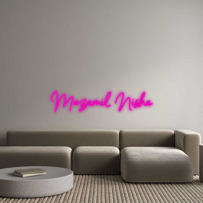 Your Custom Nuwave Neon: Muzamil Nisha - Nuwave Neon