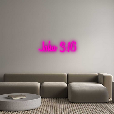 Your Custom AEG Nuwave Neon: John 3:16 - Nuwave Neon