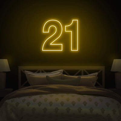 '21' Neon Sign - Nuwave Neon