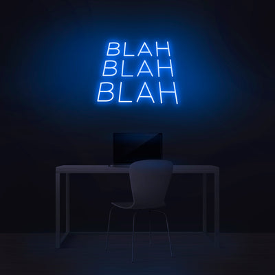 'Blah Blah Blah' Neon Sign - Nuwave Neon