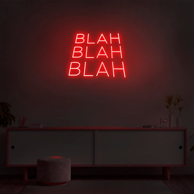 'Blah Blah Blah' Neon Sign - Nuwave Neon