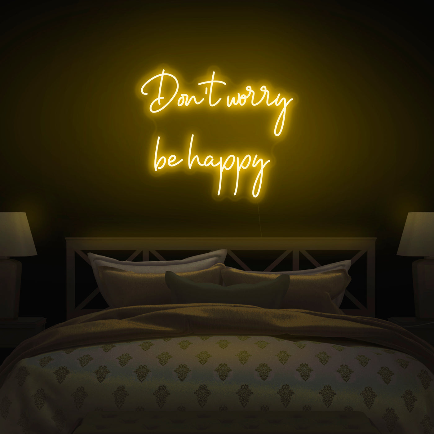 'Don't Worry Be Happy' Neon Sign - Nuwave Neon