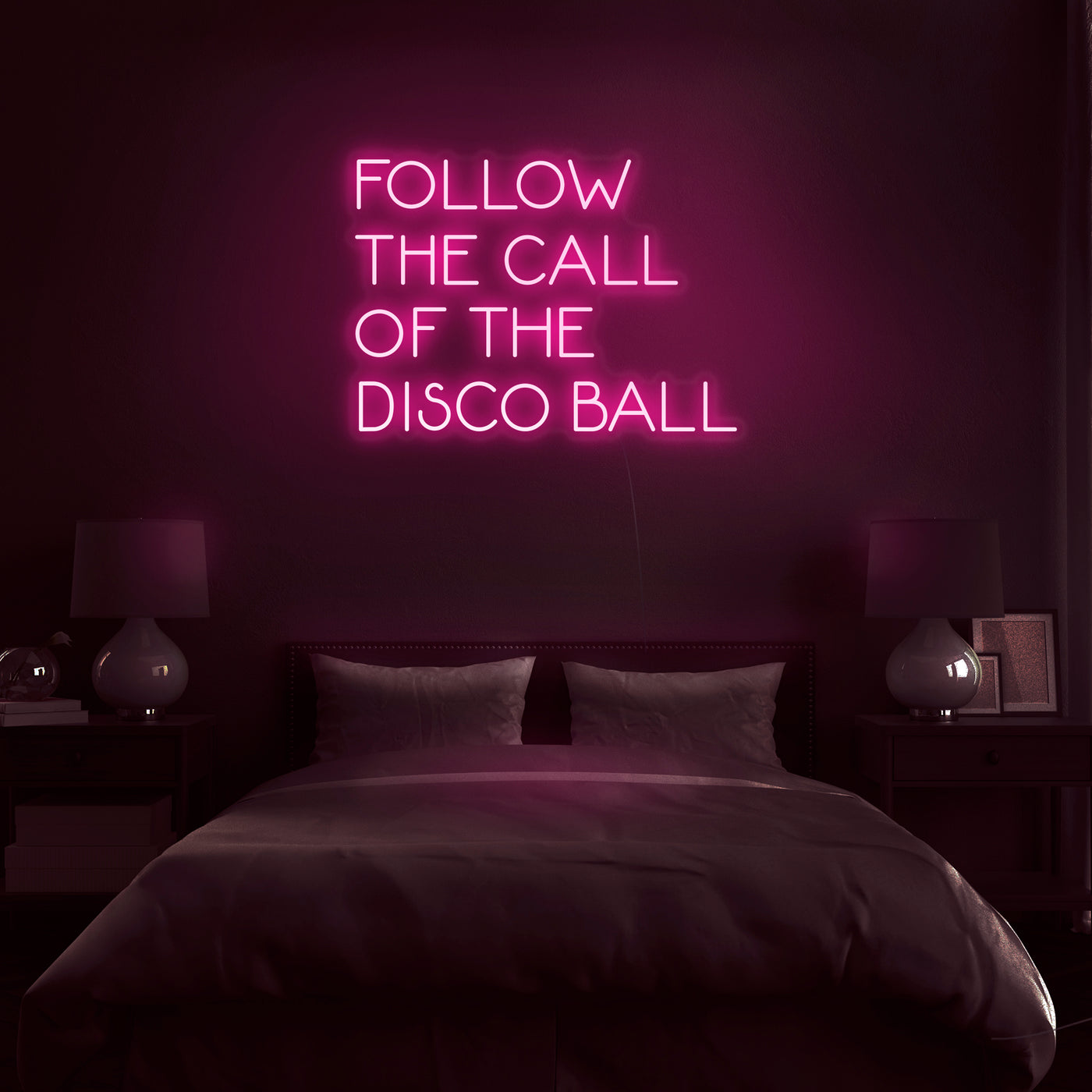 'Follow The Call Of The Disco Ball' Neon Sign - Nuwave Neon