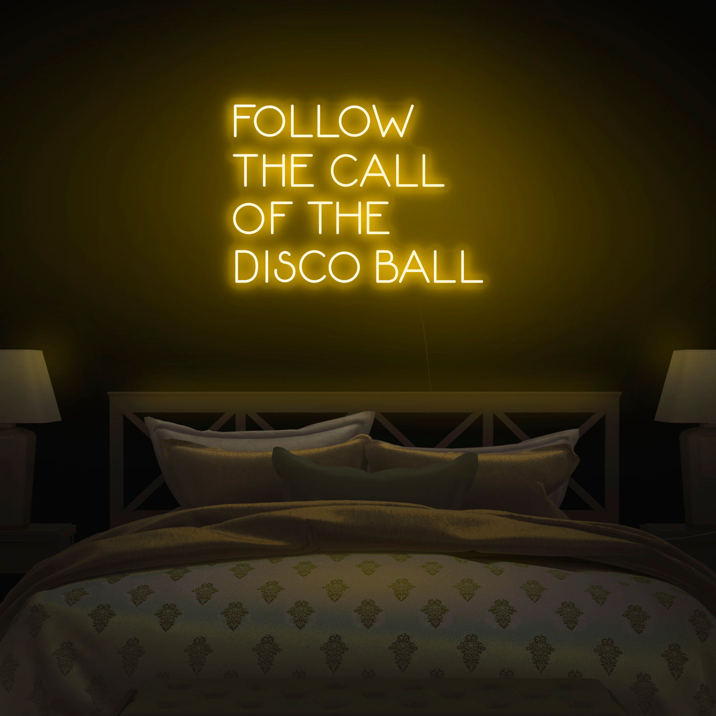 'Follow The Call Of The Disco Ball' Neon Sign - Nuwave Neon