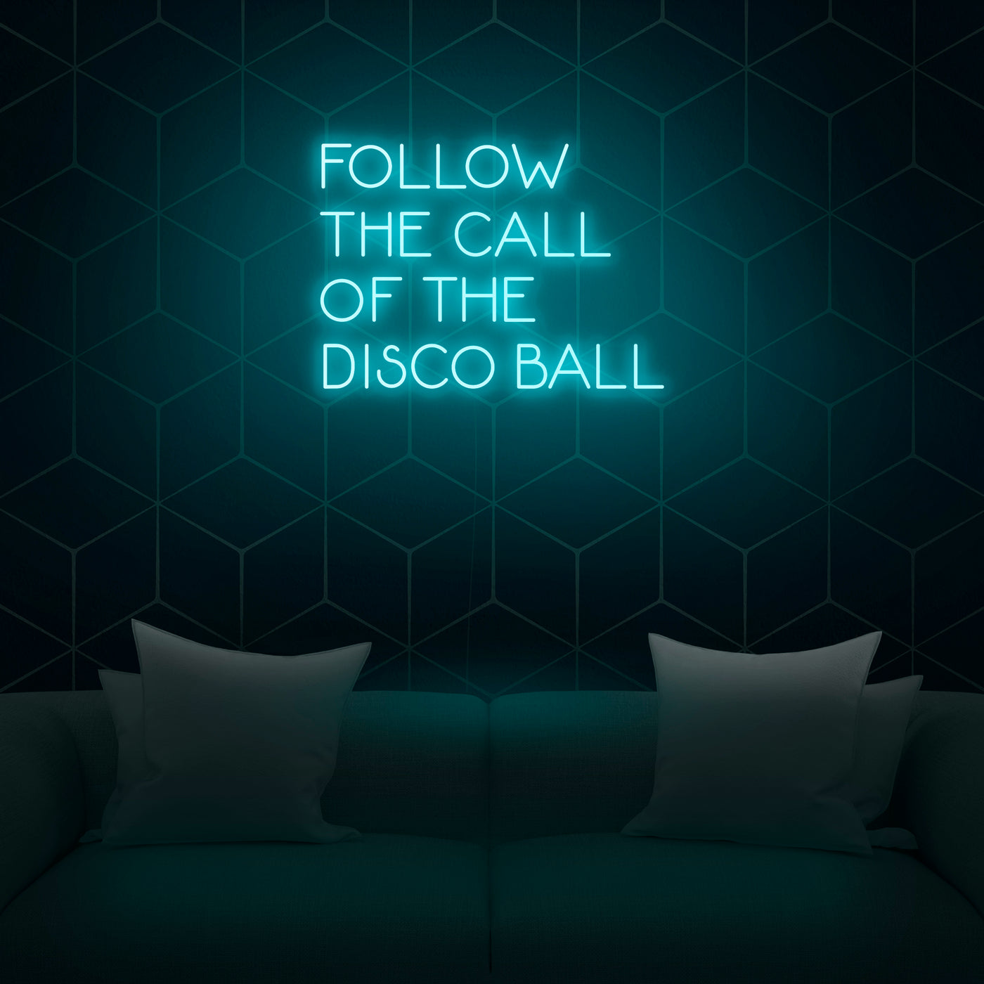 'Follow The Call Of The Disco Ball' Neon Sign - Nuwave Neon