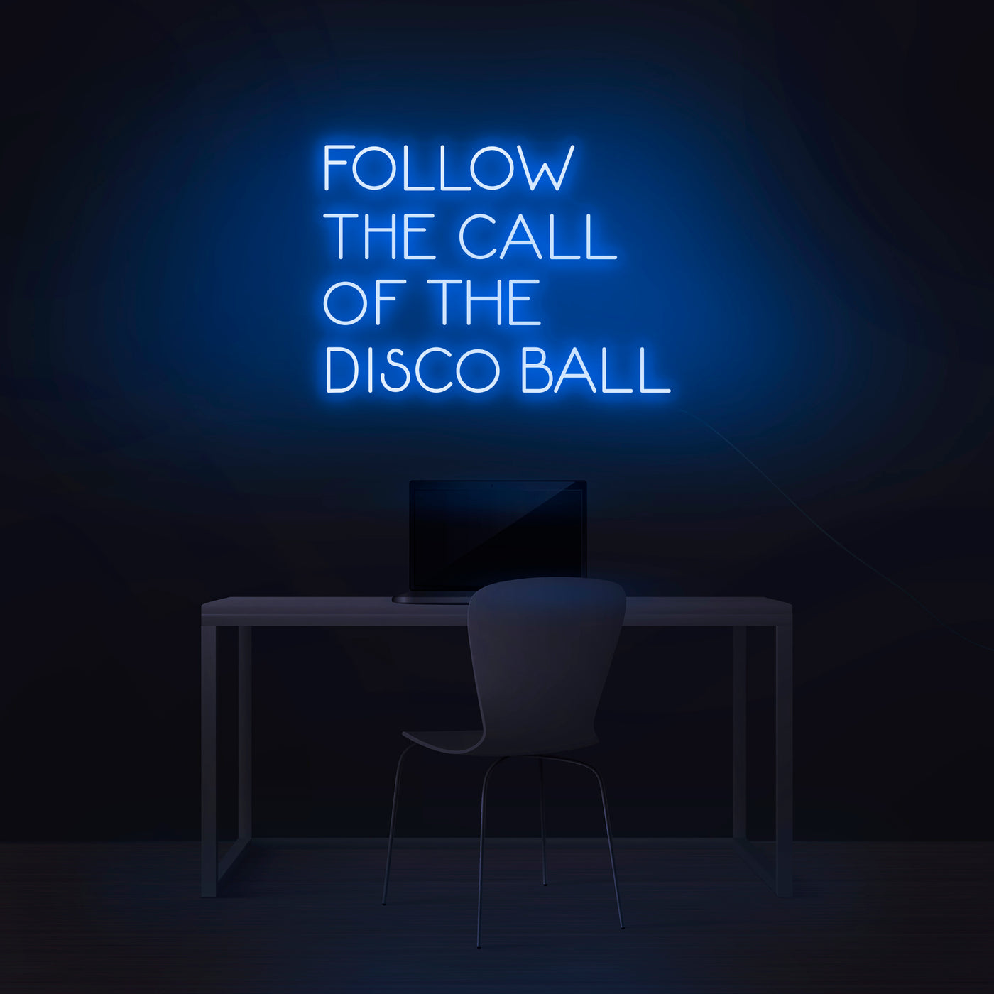 'Follow The Call Of The Disco Ball' Neon Sign - Nuwave Neon