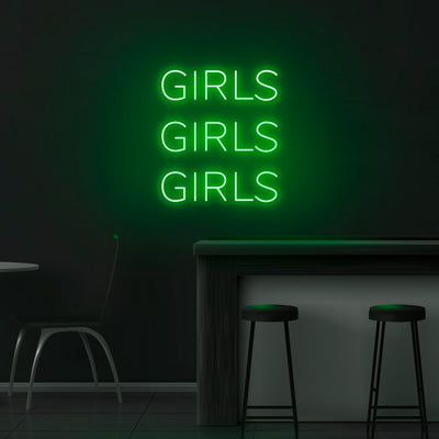 'Girls Girls Girls' Neon Sign - Nuwave Neon