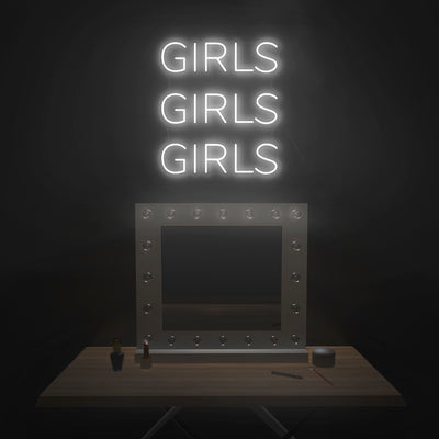 'Girls Girls Girls' Neon Sign - Nuwave Neon