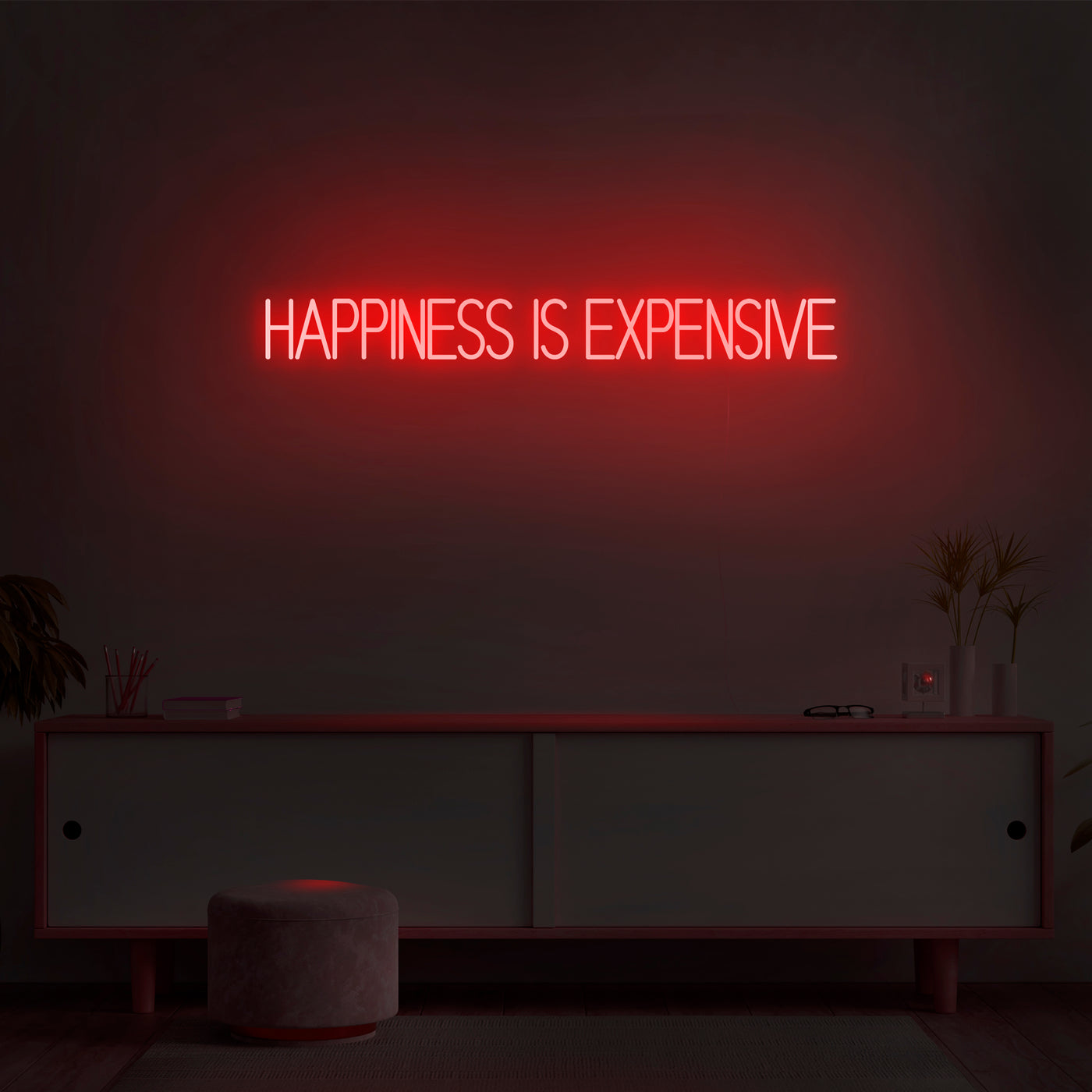 'Happiness Is Expensive' Neon Sign - Nuwave Neon