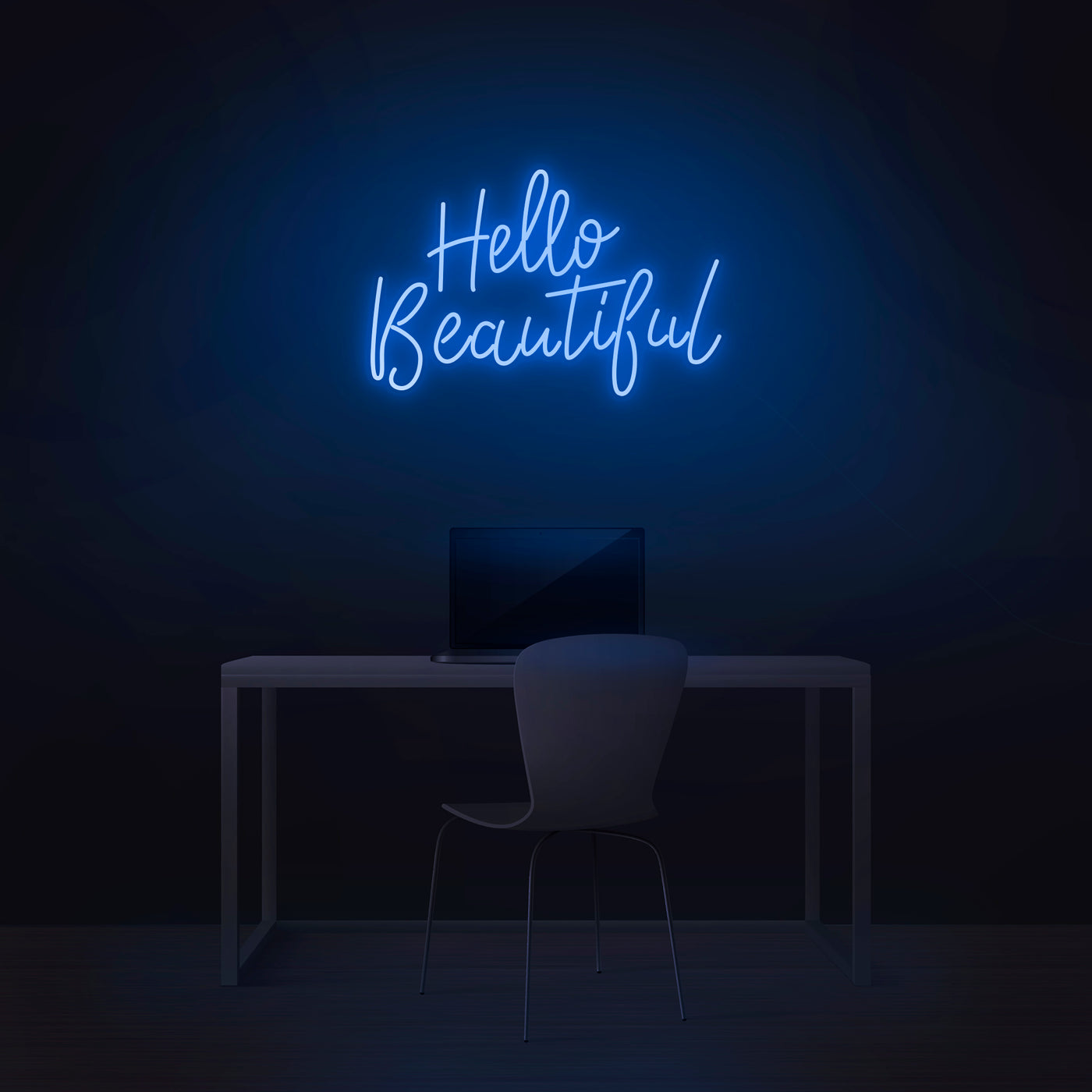 'Hello Beautiful' Neon Sign - Nuwave Neon