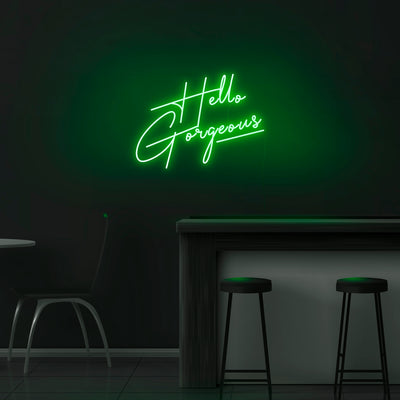 'Hello Gorgeous' V4 Neon Sign - Nuwave Neon