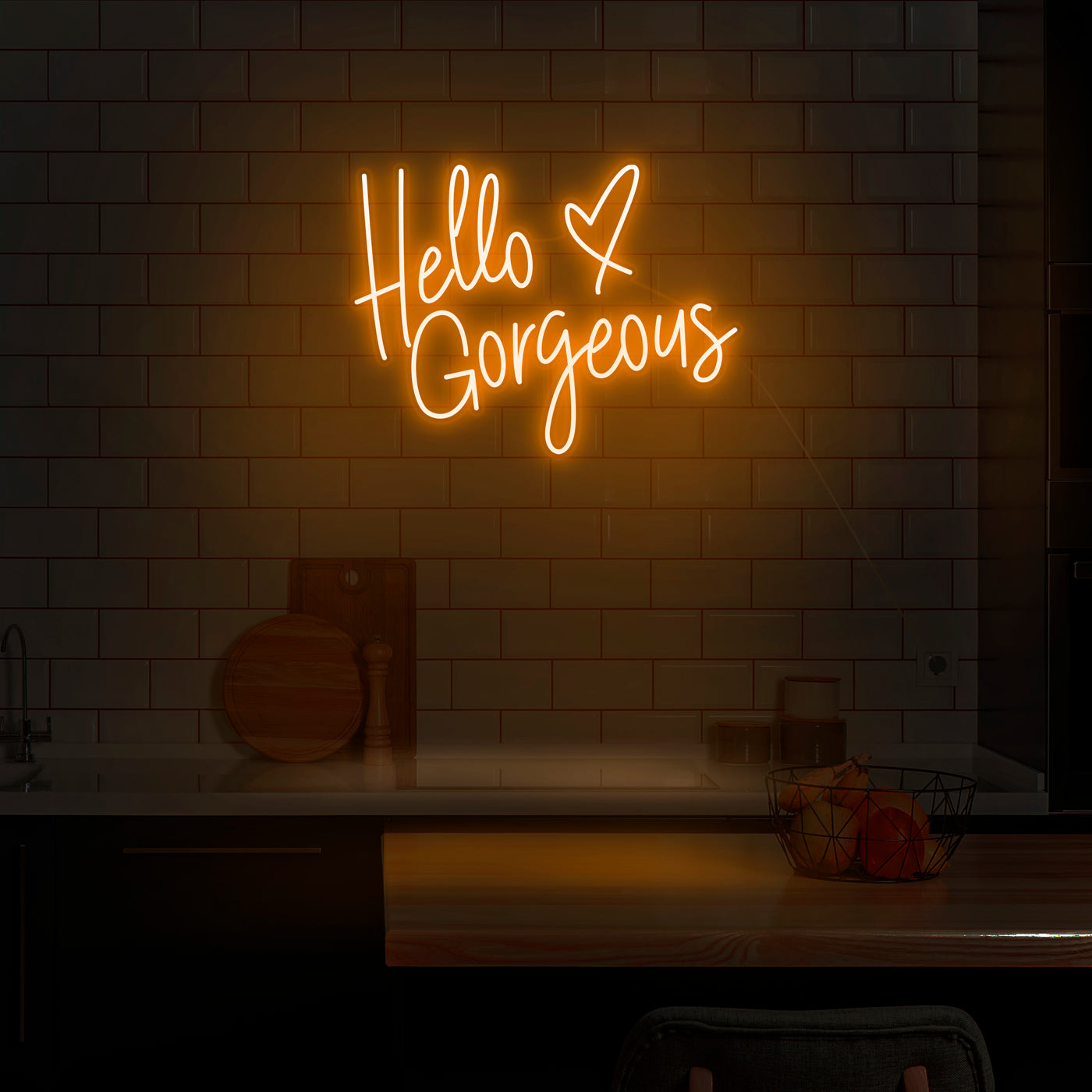 'Hello Gorgeous' V3 Neon Sign - Nuwave Neon