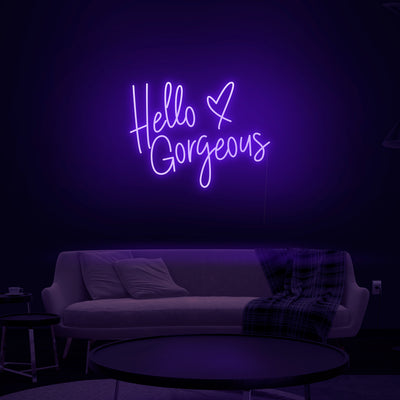 'Hello Gorgeous' V3 Neon Sign - Nuwave Neon