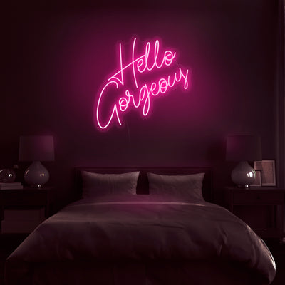 'Hello Gorgeous' V2 Neon Sign - Nuwave Neon