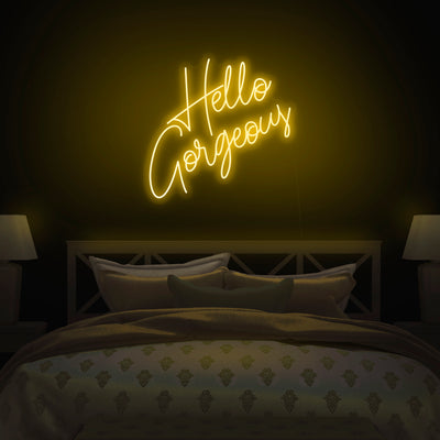 'Hello Gorgeous' V2 Neon Sign - Nuwave Neon