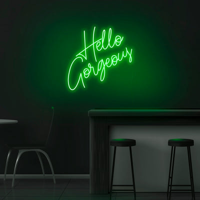 'Hello Gorgeous' V2 Neon Sign - Nuwave Neon