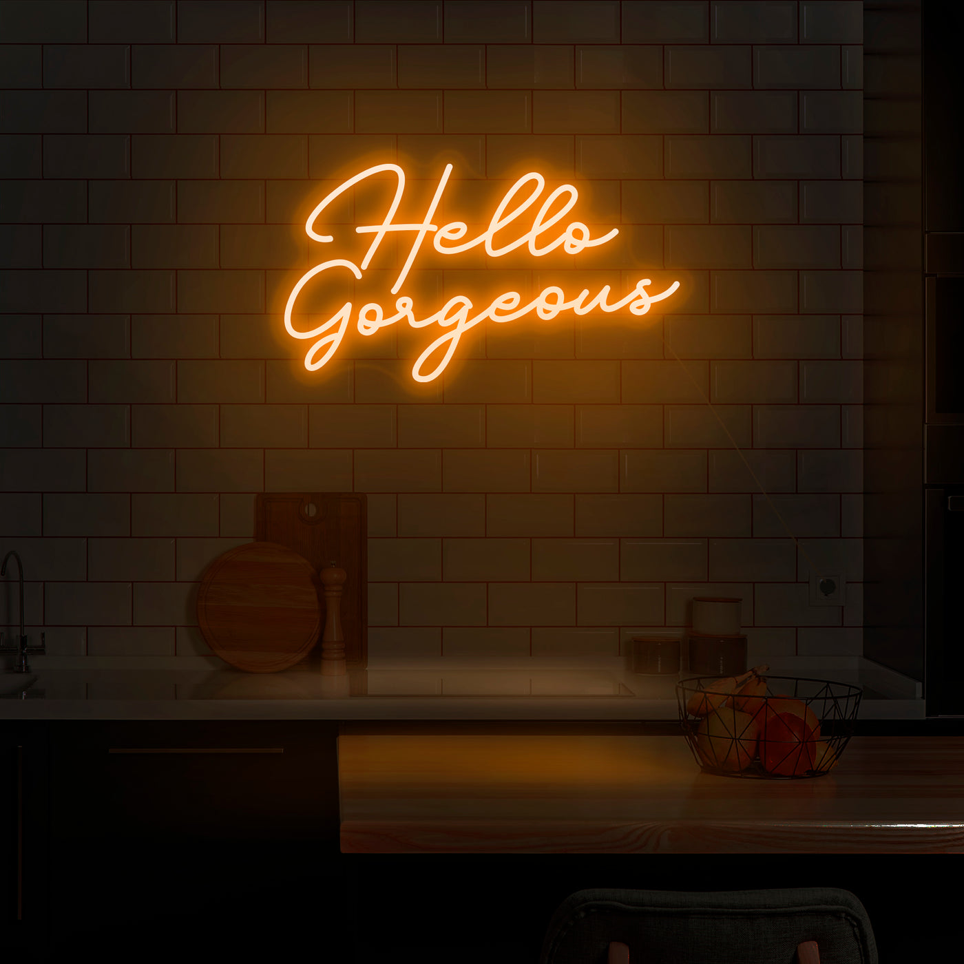 'Hello Gorgeous' Neon Sign - Nuwave Neon