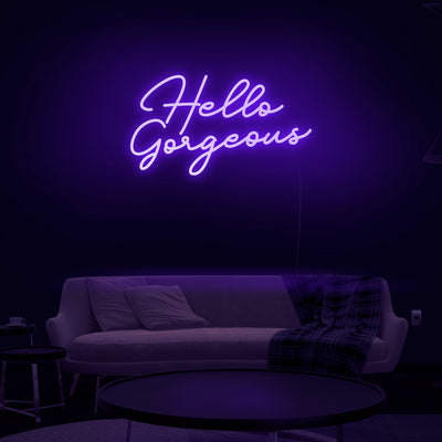 'Hello Gorgeous' Neon Sign - Nuwave Neon