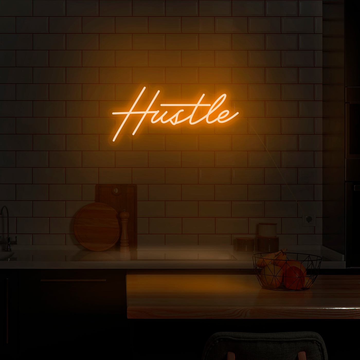 'Hustle' V2 Neon Sign - Nuwave Neon