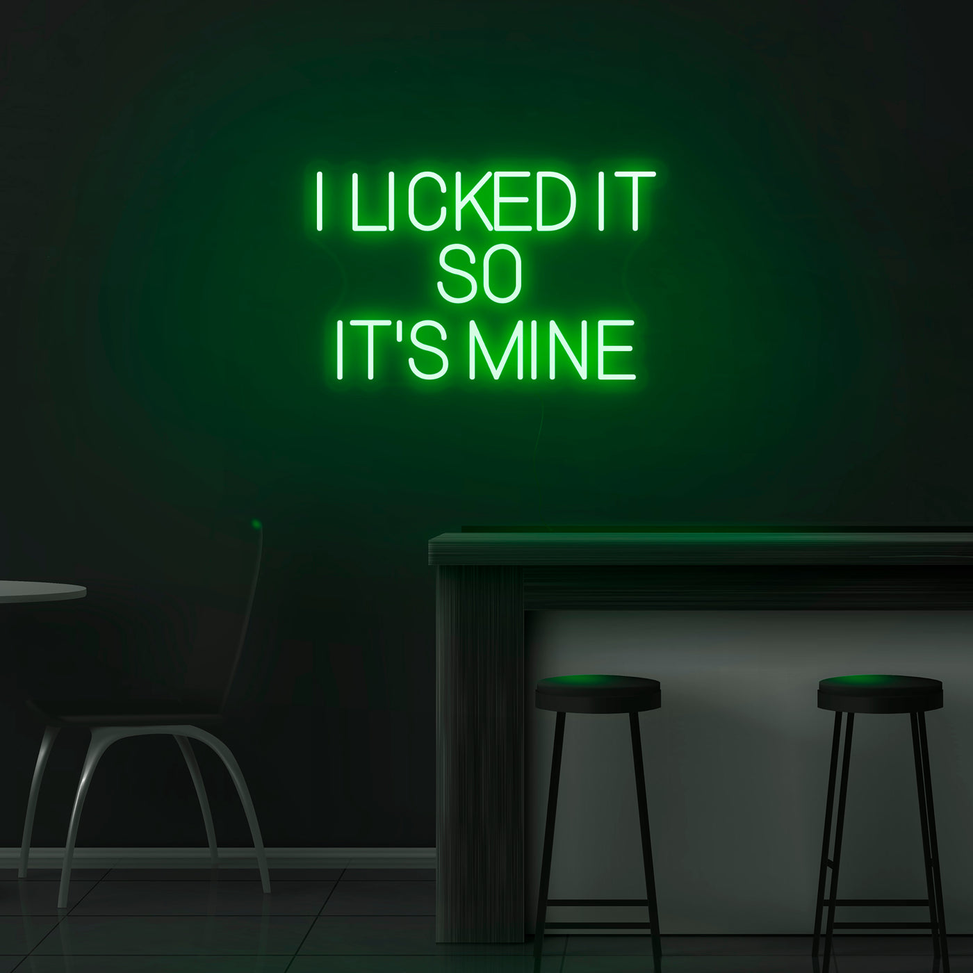 'I Licked It So It's Mine' Neon Sign - Nuwave Neon