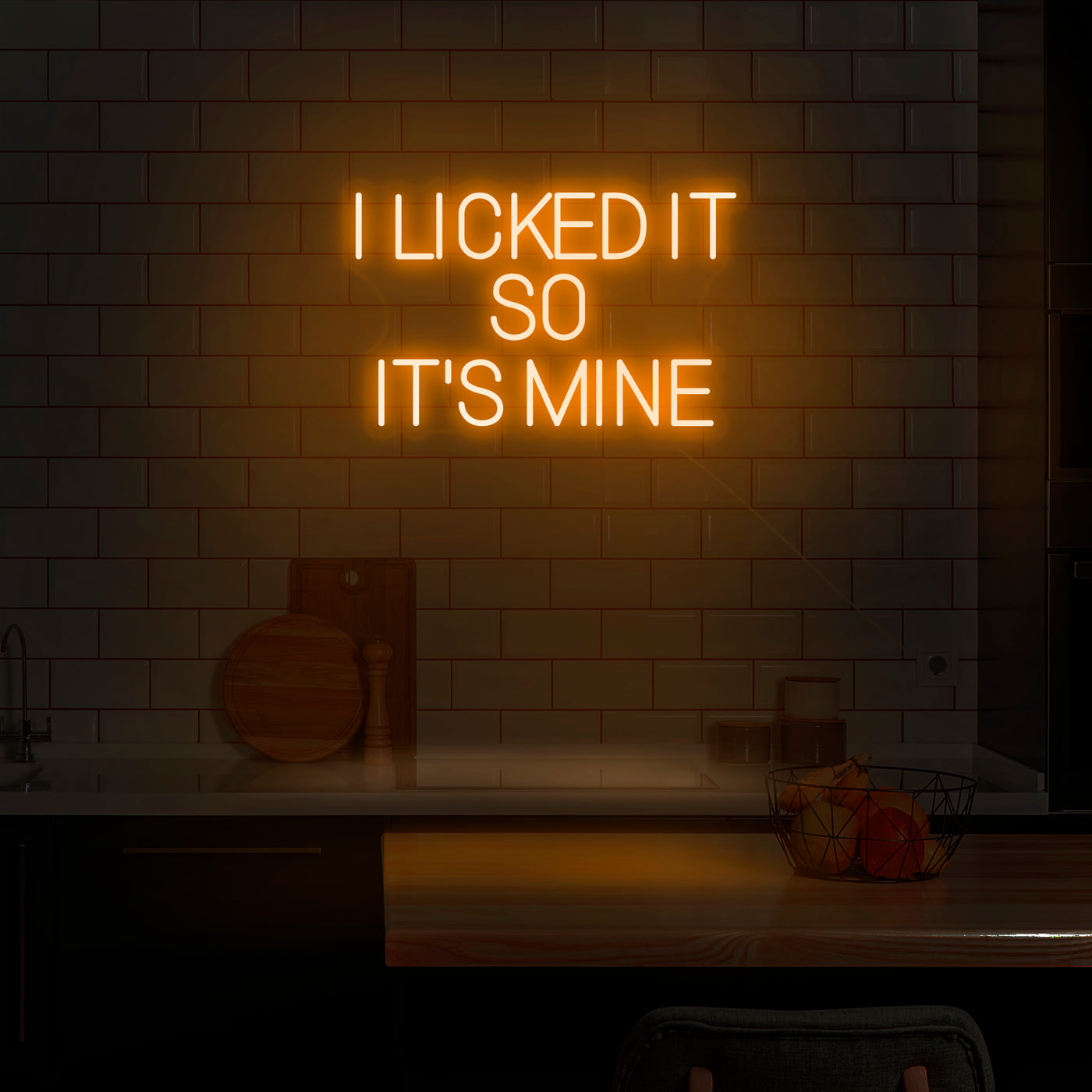 'I Licked It So It's Mine' Neon Sign - Nuwave Neon