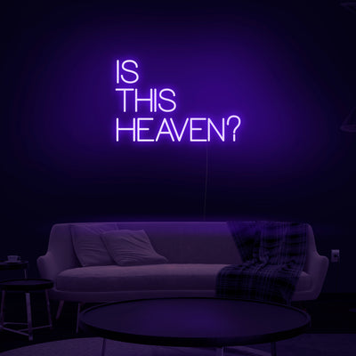 'Is This Heaven' Neon Sign - Nuwave Neon