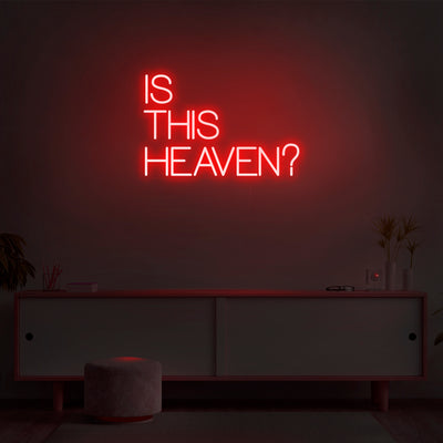 'Is This Heaven' Neon Sign - Nuwave Neon