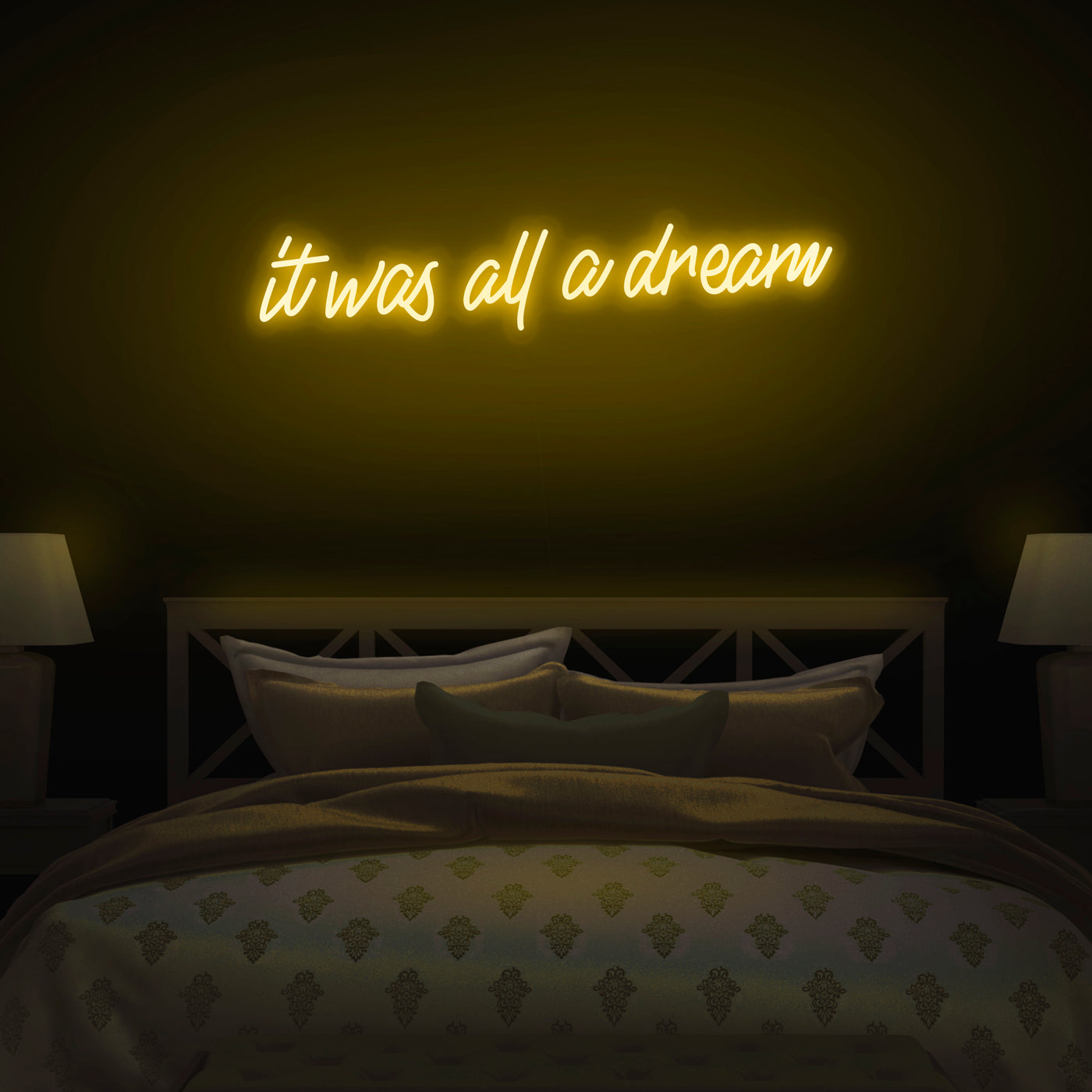 'It was all a dream' Neon Sign - Nuwave Neon