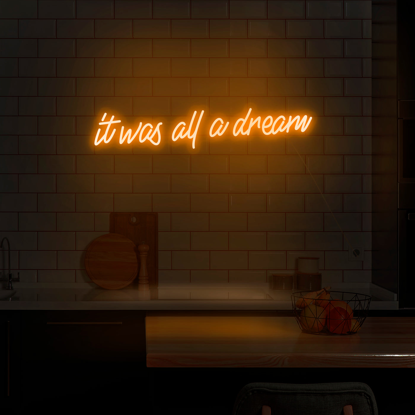 'It was all a dream' Neon Sign - Nuwave Neon