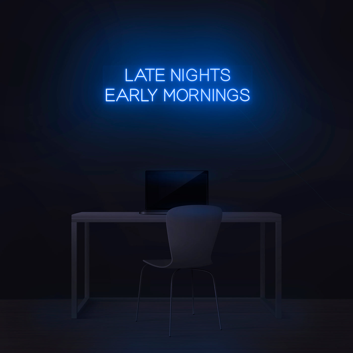 'Late Nights Early Mornings' V2 Neon Sign - Nuwave Neon