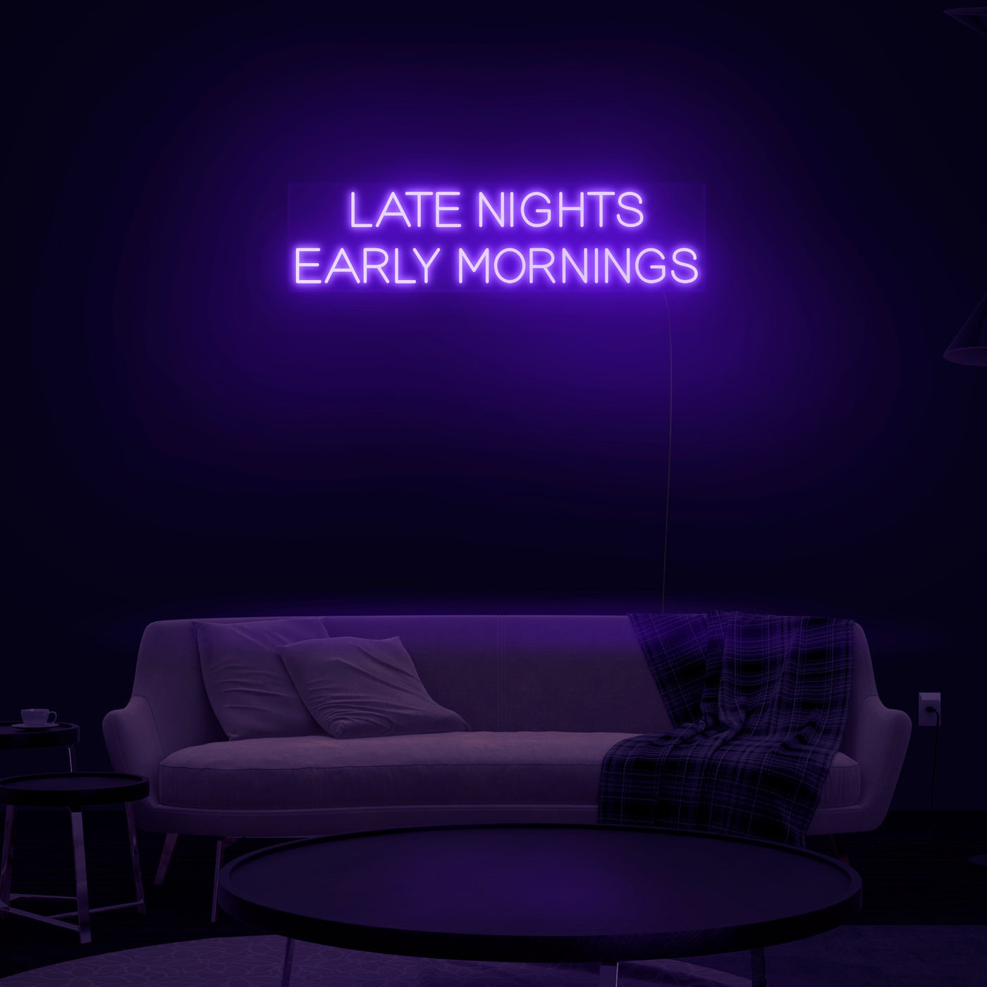 'Late Nights Early Mornings' V2 Neon Sign - Nuwave Neon