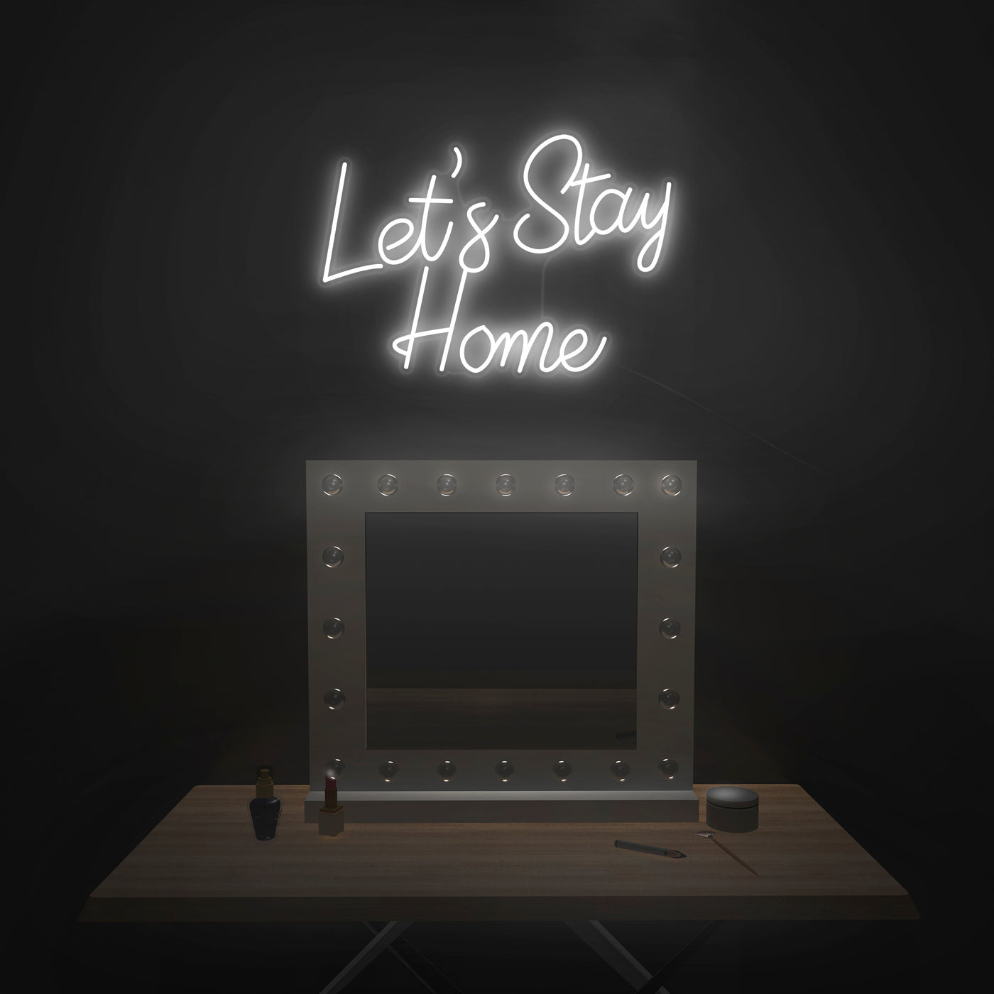 'Let's Stay Home' V2 Neon Sign - Nuwave Neon