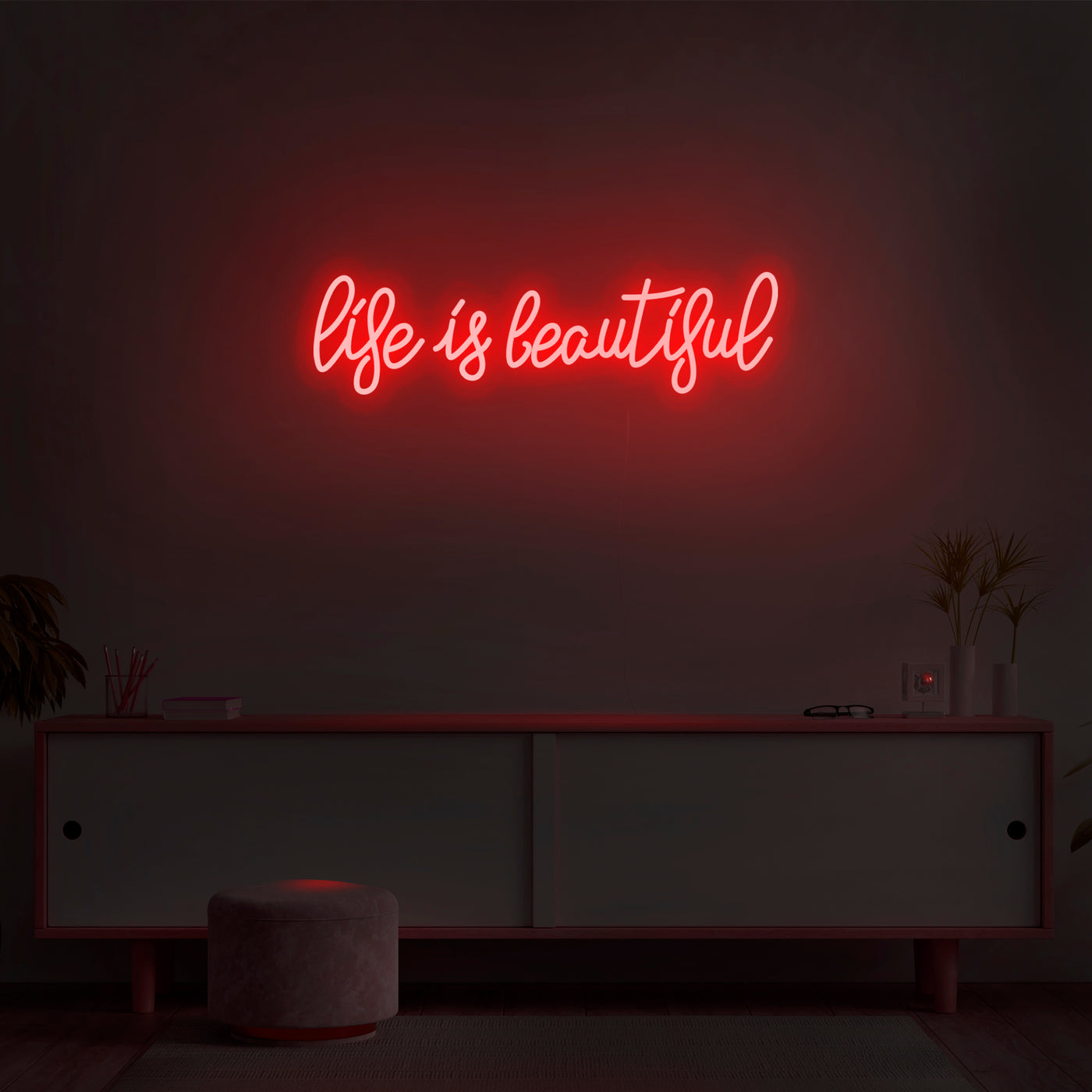 'Life Is Beautiful' Neon Sign - Nuwave Neon