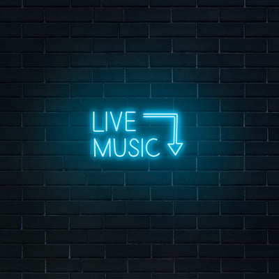 'Live Music' Neon Sign - Nuwave Neon