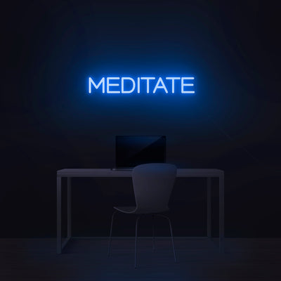 'Meditate' Neon Sign - Nuwave Neon