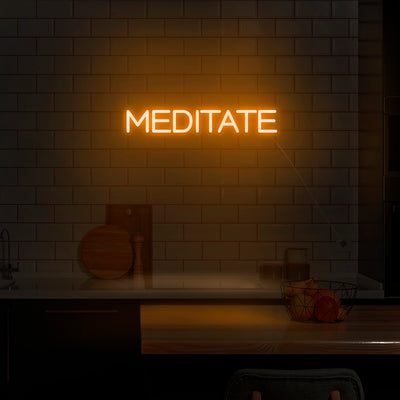 'Meditate' Neon Sign - Nuwave Neon