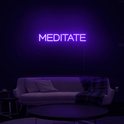 'Meditate' Neon Sign - Nuwave Neon