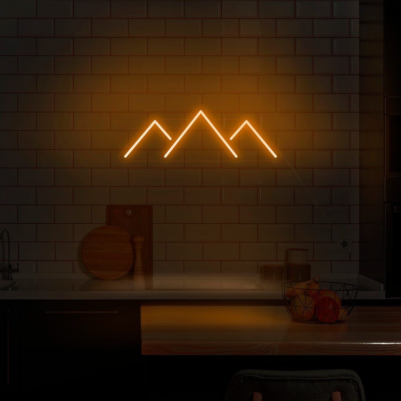 'Mountains' Neon Sign - Nuwave Neon