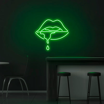 'Dripping Lips' Neon Sign - Nuwave Neon