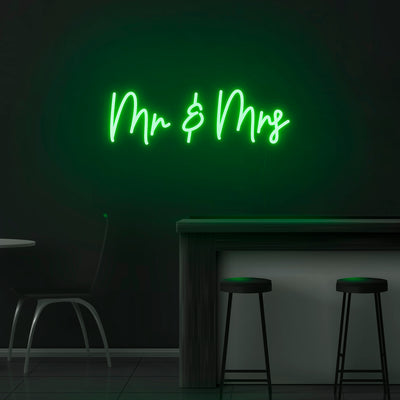 'Mr And Mrs' Neon Sign - Nuwave Neon